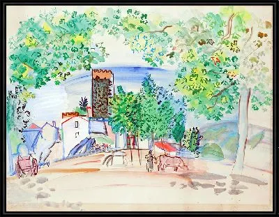Картина Вю де ла Тур де Верне-ле-Бен (около 1941 г.)