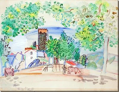 Картина Вю де ла Тур де Верне-ле-Бен (около 1941 г.)