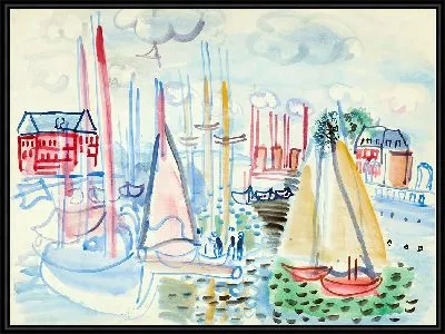 Картина Вуалье в порту Довиля (1929)