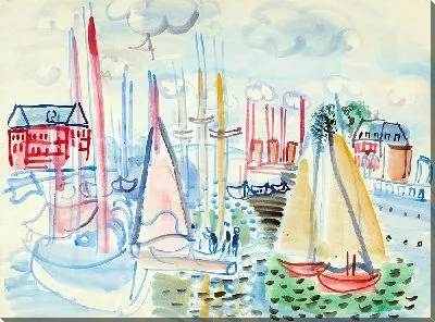 Картина Вуалье в порту Довиля (1929)