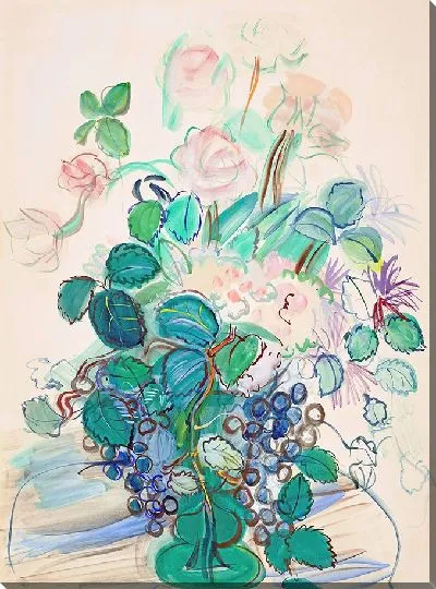 Картина Букет из граппы и роз (около 1950 г.)