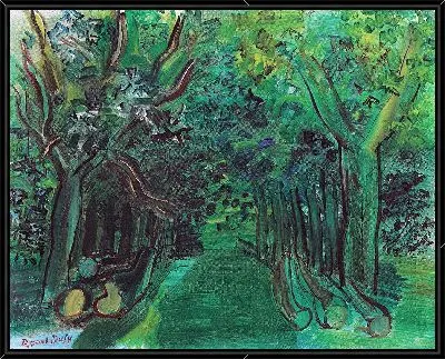 Картина Маршрут в лесу (около 1930 г.)