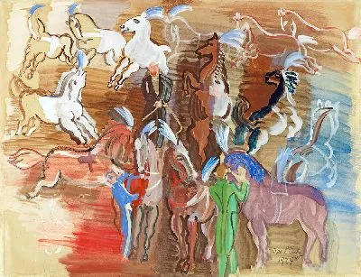 Картина Цирковая битва (1924)