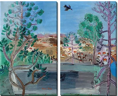 Картина Резервуар в Гольф-Жюане, в Уазо (1927)