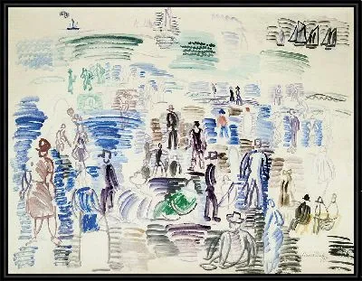 Картина Персонажи на пляже (1924)