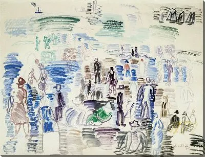 Картина Персонажи на пляже (1924)