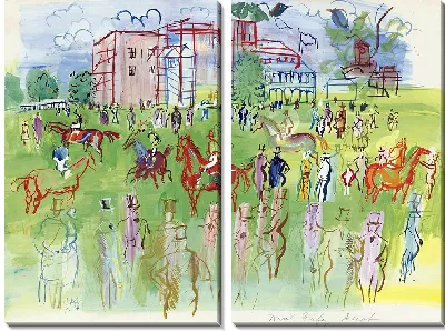 Картина Перед отъездом, Аскот