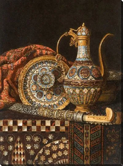 Картина Натюрморт с кофейником и ятаганом (1887)