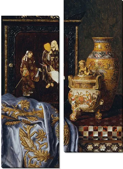 Картина Стиллебен с японским искусством (1888)