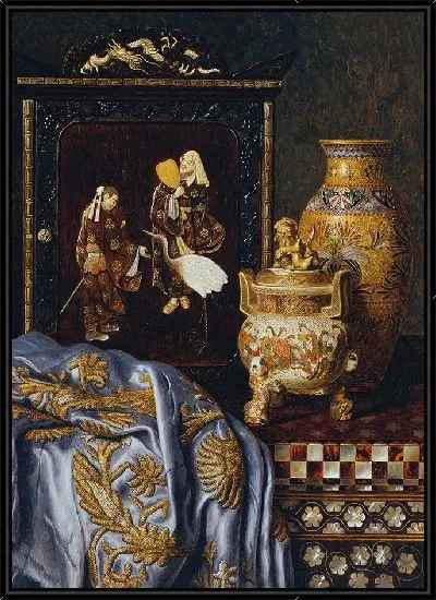 Картина Стиллебен с японским искусством (1888)