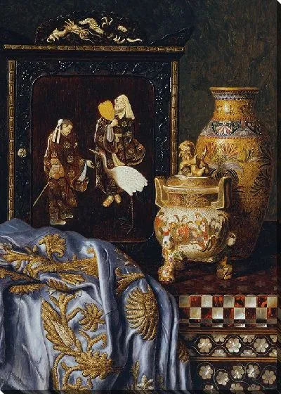 Картина Стиллебен с японским искусством (1888)