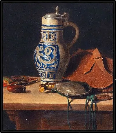 Натюрморт с кувшином и пороховницей