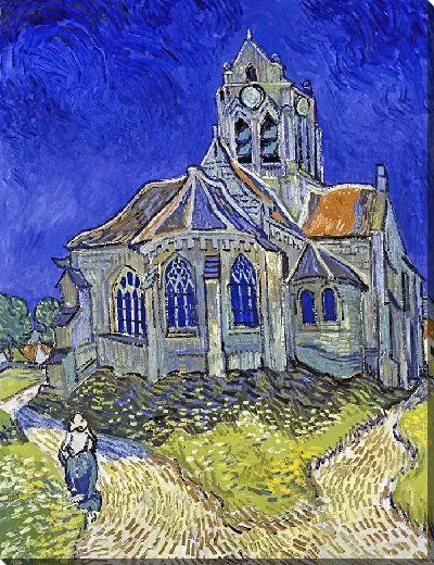 Картина Церковь в Овер-сюр-Уаз, вид с Шеве