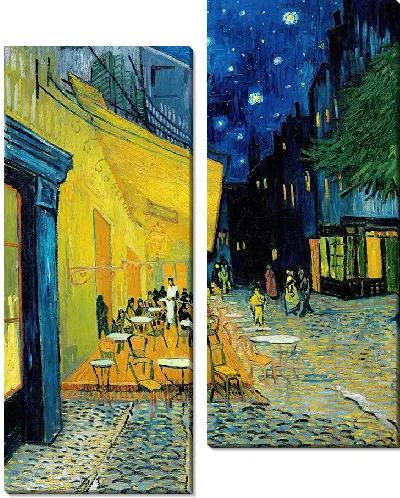 Картина Терраса кафе ночью (площадь Форума)