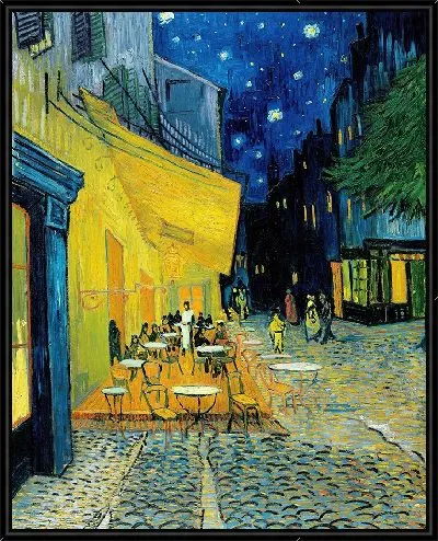 Картина Терраса кафе ночью (площадь Форума)