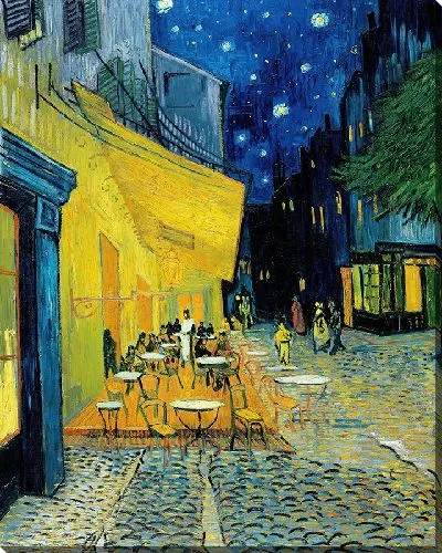 Картина Терраса кафе ночью (площадь Форума)