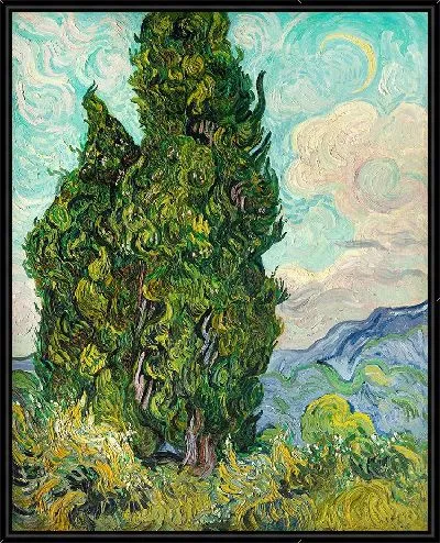 Картина Кипарисы