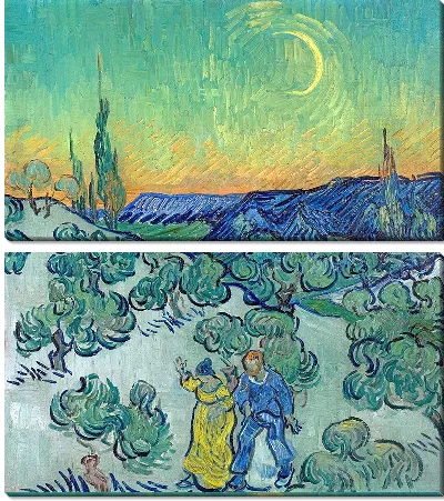 Картина Прогулка в сумерках