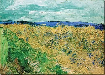 Картина Пшеничное поле с васильками