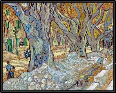 Картина Большие платаны (ремонтники дорог в Сен-Реми)