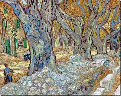 Картина Большие платаны (ремонтники дорог в Сен-Реми)