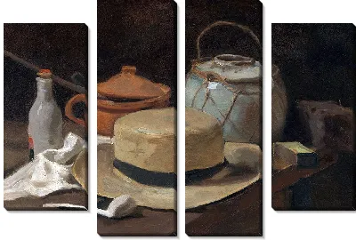 Картина Натюрморт с соломенной шляпой