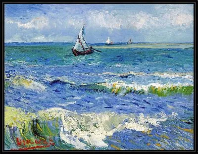 Морской пейзаж возле Ле-Сент-Мари-де-ла-Мер