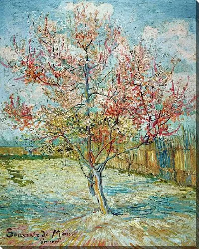 Картина Розовые персиковые деревья