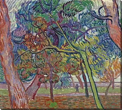 Картина Сосны в саду приюта