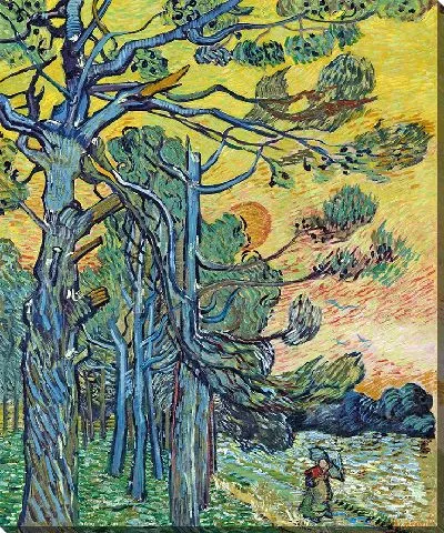 Картина Сосны на закате