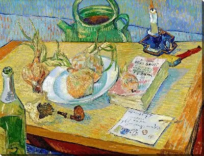 Натюрморт с тарелкой лука