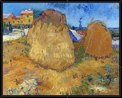 Картина Пшеничные стога в Провансе