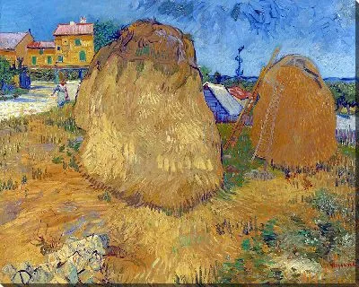 Картина Пшеничные стога в Провансе