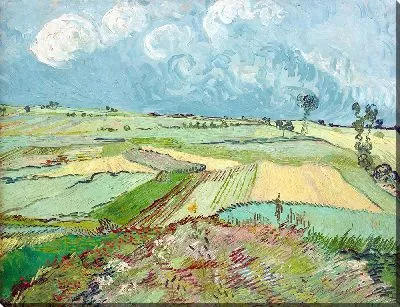 Картина Пшеничные поля после дождя (равнина Овер)