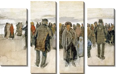 Картина Пляж в Схевенингене