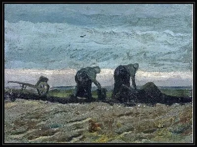Картина Две женщины на торфяной пустоши