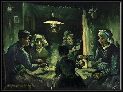 Картина Едоки картофеля