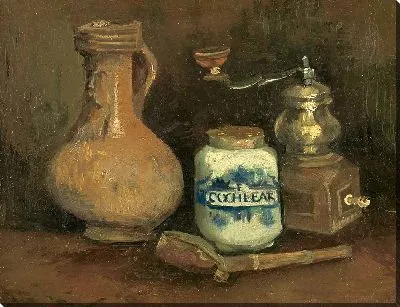 Картина Натюрморт с банкой бородатого мужчины