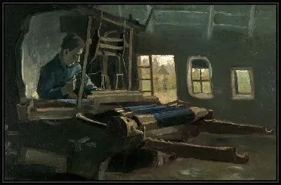 Картина Ткацкий станок с ткачом