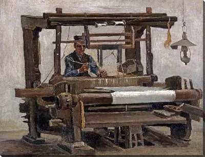 Ткацкий станок с ткачом 2