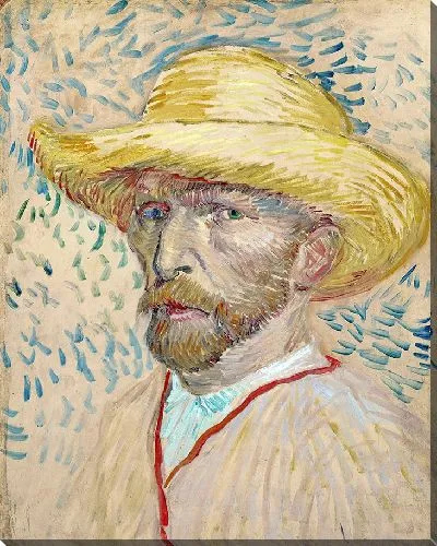Картина Автопортрет в соломенной шляпе