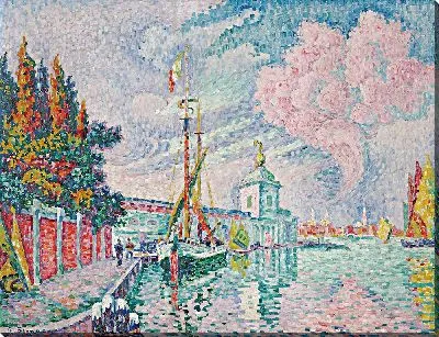 Картина Ла Догана, Венеция (1923)