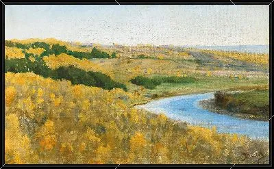 Река Ока Золотая осень