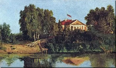 Картина Пейзаж с домом