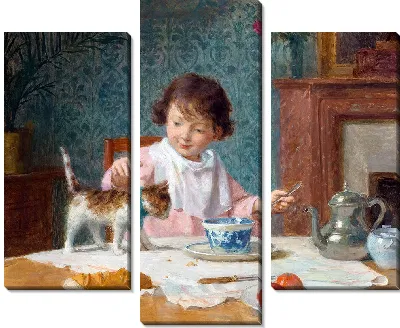 Девочка с котом