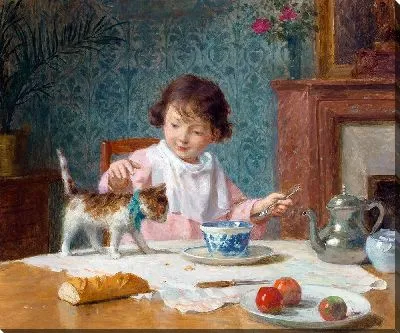 Девочка с котом