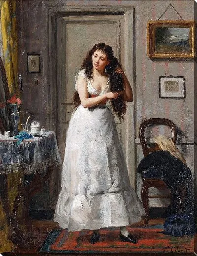 Картина В ее туалете