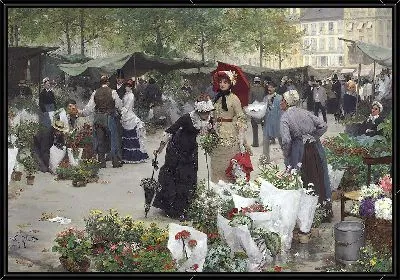 Картина Марш цветов (1880)
