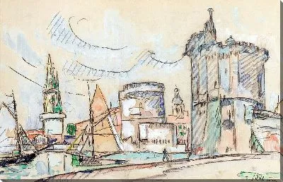 Картина Ле Порт-де-ла-Рошель (около 1920 г.)