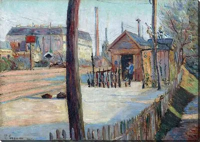 Картина Железнодорожный узел возле Буа-Коломб